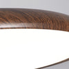 Adjustable walnut color ceiling lamp