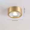 All copper aisle balcony led ceiling light