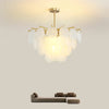 French cream shell chandelier