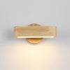 Solid wood LED wall light