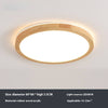 LED solid wood bedroom ceiling lamp