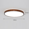 LED solid wood bedroom ceiling lamp