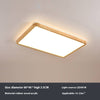 LED solid wood bedroom ceiling lamp