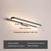 Simple LED aluminum mirror wall lamp