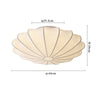 Cream silk bedroom ceiling lamp