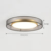 All copper LED living room ceiling lamp