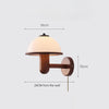 Solid Wood Mushroom Wall Lamp