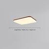 Ultra-thin solid wood LED ceiling light