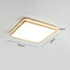 Solid wood LED ceiling light