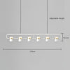 Nordic creative long strip dining pendant light