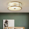 Copper bedroom ceiling lamp