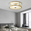 Copper bedroom ceiling lamp