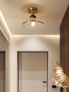 American retro glass corridor ceiling lamp