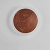 Walnut Round Bedroom Bedside Wall Lamp