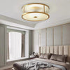 Copper bedroom ceiling lamp