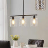 Retro three head restaurant bar chandelier