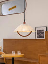 Wabi-sabi style restaurant chandelier retractable