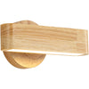 Solid wood LED wall light