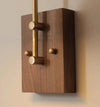 Vintage Walnut Corridor Bedside Wall Lamp