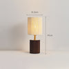 Japanese style solid wood bedroom table lamp