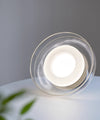 Italian style minimalist glass entrance corridor background wall lamp