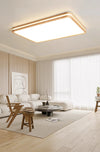 Solid wood LED ceiling light