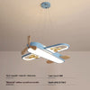 Log Macaron Color Airplane Children's Room Chandelier