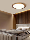 Ultra-thin walnut bedroom ceiling lamp