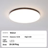 Ultra-thin solid wood LED ceiling light