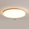 Ultra-thin solid wood LED ceiling light