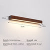 Nordic simple solid wood wall lamp