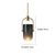 Creative personality single head glass chandelier