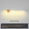 Minimalist solid wood strip LED wall light