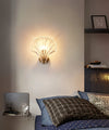 Brass Glass crystalShell Wall Light