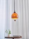 Medieval style glass chandelier retractable