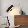 Solid wood LED wall light