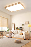 Solid wood LED ceiling light