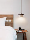 Vintage solid wood yellow travertine bedroom bedside chandelier