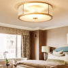 Copper bedroom ceiling lamp