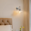 French retro glass bedroom bedside corridor wall lamp