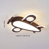 Solid wood aircraft ceiling lamp