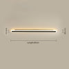 Minimalist long strip LED wall light