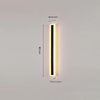 Black strip LED courtyard aisle wall light