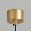 Walnut all copper bedside chandelier