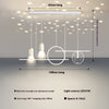 Creative full star dining table chandelier