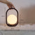 Lampe de table portable vintage en bois massif
