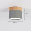 Nordic solid wood led aisle ceiling light