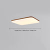 Ultra-thin solid wood LED ceiling light