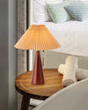 Medieval style pleated table lamp