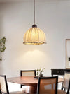 Japanese retro fabric dining pendant lamp